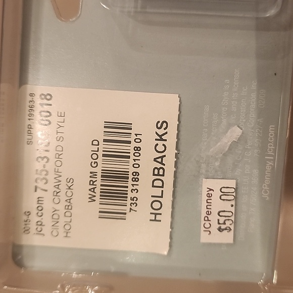 Set of 3(X2per)Cindy Crawford Decorative Drape Holdbacks - Picture 4 of 5